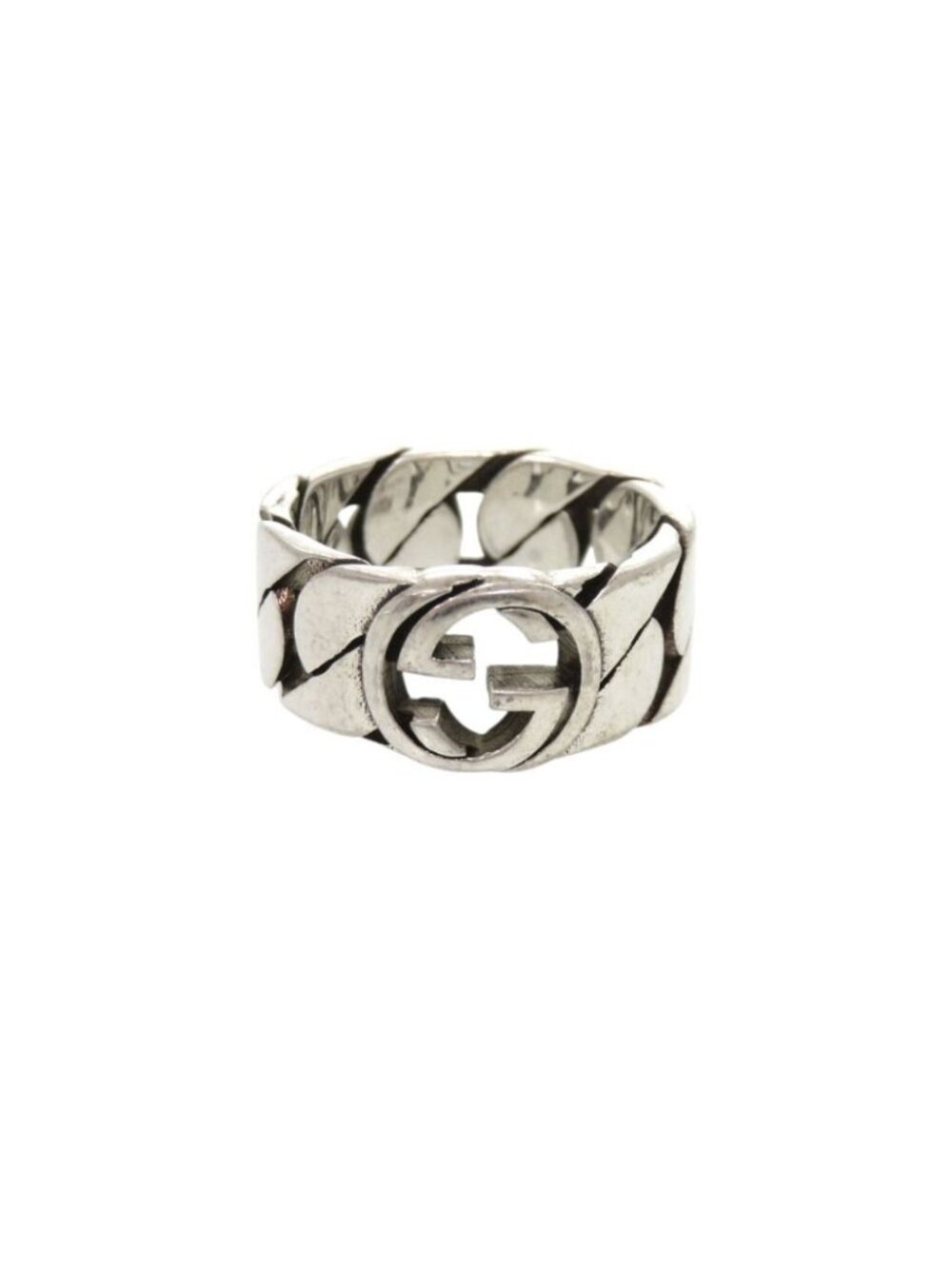 Gucci Interlocking G 925 Sterling Silver Ring